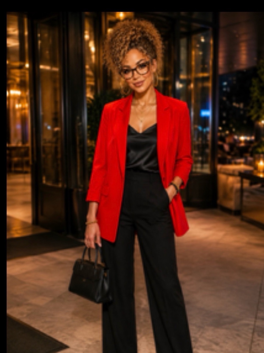 Express Red Blazer
